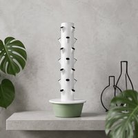 Système hydroponique vertical Tru-Spring Home & Farm à 7 niveaux, facile à assembler, gain de place, avec plastique anti-UV