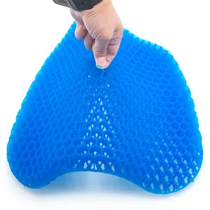 Summer Double Layer Non-slip Soft Cool Travel Honeycomb Gel Car Seat Office Chair Mat Pad Cushion