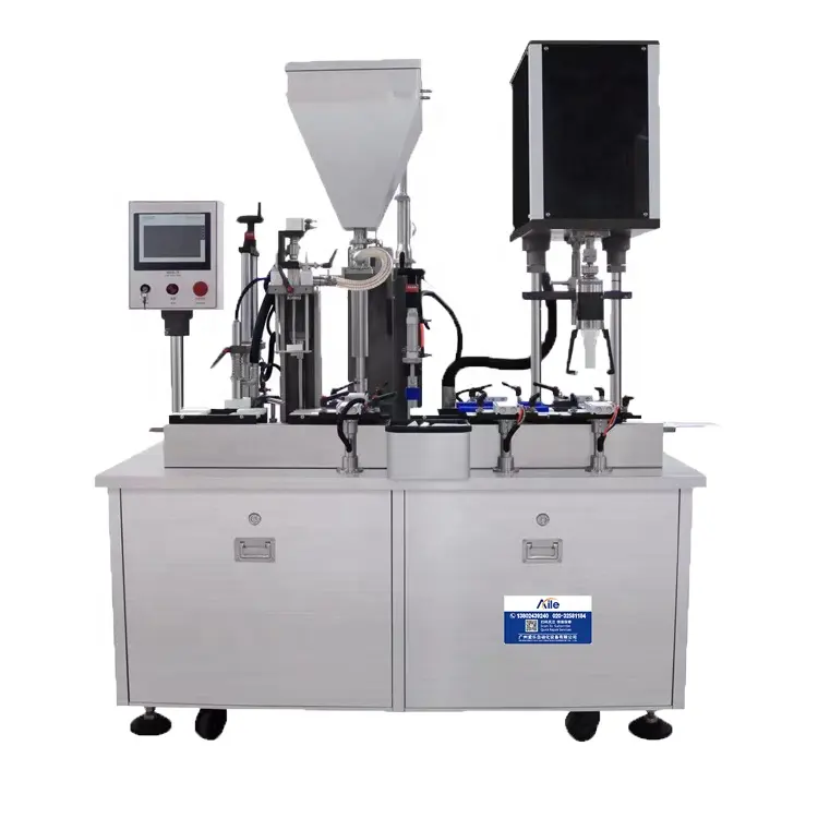 Machine de remplissage automatique de crème pour dame CE avec entonnoir SUS 316L304, convient à diverses machines de remplissage et de capsulage de bouteilles