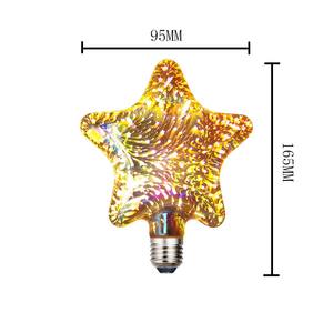 Noël créatif E27 vis 3D <span class=keywords><strong>gypsophile</strong></span> transfrontalier pour Amazon Explosion coloré décoratif LED ampoule verre AC pour entrepôt - Product Image 6