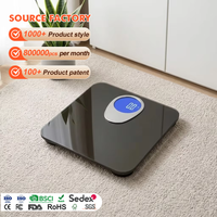Báscula Digital de Baño Personal de Vidrio Templado de 6 mm de Fábrica OEM, Capacidad de 250 kg/550 lb, Pantalla LCD con Retroiluminación Azul