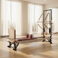 Reformer de Pilates en aluminium avec demi-tourneuse, machine de Pilates professionnelle pour studio