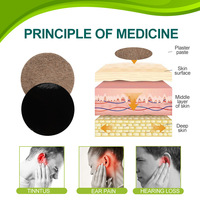 Patch apaisant pour la santé des oreilles, formule à base de plantes, dispositif médical de classe II de haute qualité, 12 autocollants/paquet pour les acouphènes et les bourdonnements d'oreilles