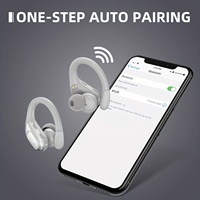 X28 headphone nirkabel Stereo, Headset tanpa kabel dalam telinga 5,4 layar tampilan LED TWS tanpa kabel untuk ponsel Laptop