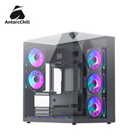 Boîtier PC AntarcChill Black Full Tower Triple Verre avec Support Radiateur 360mm, Carte Mère ATX, USB 3.0 - Vente en Gros