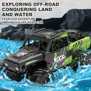 JHD Q191 Voiture tout-terrain amphibie 2.4G 4x4 pour tout-terrain et eaux peu profondes, véhicule d'escalade, jouet d'extérieur, cadeaux d'anniversaire - Product Image 3