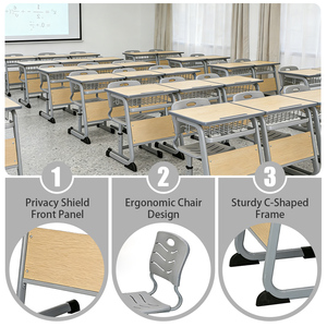 Meubles scolaires <span class=keywords><strong>en</strong></span> gros : Ensemble moderne de <span class=keywords><strong>table</strong></span> et chaise pour élèves de maternelle et primaire, idéal pour la maison et les enfants - Product Image 2