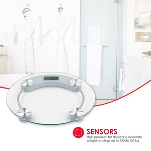 Báscula Digital Inteligente de Vidrio LCD para Baño con Capacidad de 180 kg, Personalizable OEM/ODM, 1 Año de Garantía - Product Image 5