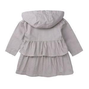 Manteau trench pour bébé fille, style uni, automne 2019, nouveau modèle - Product Image 4