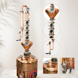 <span class=keywords><strong>Kit</strong></span> de brassage domestique Teve à <span class=keywords><strong>prix</strong></span> compétitif 200L, Distillateur à reflux en cuivre, Alambic de distillation, Colonne de distillation, Équipement de distillation - Product Image 3