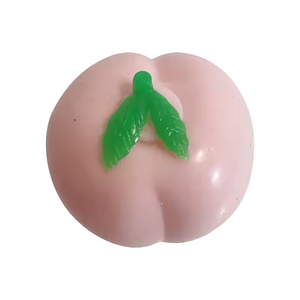 Wholesale TPR Juicy Peach Shaped <b>Toy</b> <b>Mochi</b> Fidget Promotional Gift Customizable Logo Soft Foam Ball Stress Ball - Product Image 5