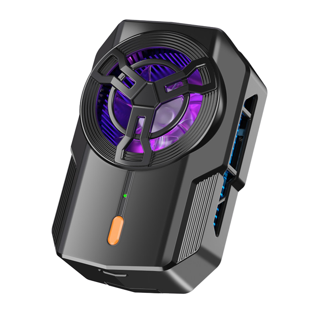 CellPhone Radiator Mobile Phone Cooler Cooling Fan Heatsink  With 2400mah Power Bank for Playing Games Watching Videos