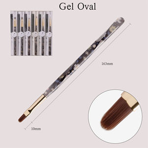 Juego de Pinceles de <span class=keywords><strong>Uñas</strong></span> Acrílicas Profesionales de Alta Calidad, Multifuncionales, con Mango Plano de Acrílico y Pincel de Pintura Importado de Corea, <span class=keywords><strong>2022</strong></span> - Product Image 5