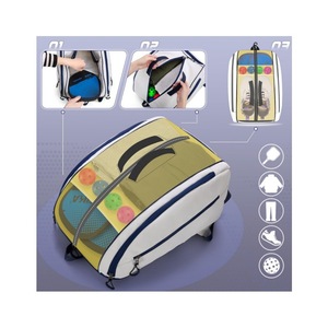 Independent <b>shoe</b> space badminton cricket bag tennis bag waterproof Oxford cloth large capacity racket backpack outdoor sports - Product Image 6
