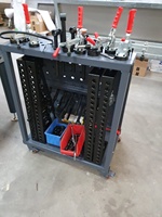 Chariot à outils YAHANDA avec poste de travail mobile pour la ligne d'assemblage de batteries de véhicules électriques, l'entretien robotisé, l'atelier de fabrication industrielle