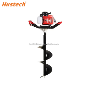 Tarière de jardin industrielle robuste à essence 2 temps, portative, 52 cm³, 1600 W, avec lame métallique de 150 mm - Product Image 3