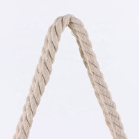 Nouveau sac fourre-tout réutilisable en toile de coton biologique naturel avec logo imprimé numérique personnalisé, vente en gros, avec poignées en corde résistantes