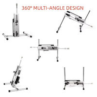 Machine sexuelle avancée 120W silencieuse à double commande, double insertion, course réglable de 3 à 15 cm, angle ajustable, cadre en acier inoxydable