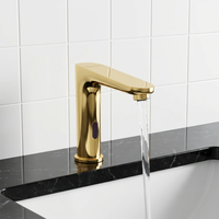 Robinet à capteur SHUAIZIQI à un seul trou en acier inoxydable SS304, avec une durée de vie supérieure à 500 000 utilisations, adapté aux éviers des toilettes publiques