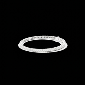 Bracelet tennis vintage en diamant de laboratoire, plaqué or, argent sterling 925, couleur VVS1 D, taille princesse, IGI, cadeau de mariage - Product Image 1