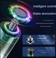 Diffuseur de parfum de voiture en verre de luxe haute performance, alimenté par USB, électrique, pulvérisation automatique, parfum longue durée, lumière étoilée