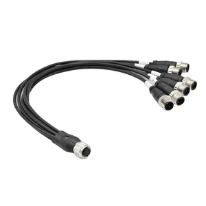 12Pin 6 Mâle 2Pin Connecteur de Fil M12 Étanche PVC Câble Splitter DIN Type Code 'a' 1 Connecteur Femelle Fabrication - Product Image 6