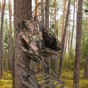 Outdoor Detachable <b>Tree</b> <b>Stand</b> Seat Camouflage Fleece Cushion Portable Hunting Fishing Chair Rectangular Foldable - Product Image 2