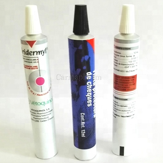 High Quality Collapsible Medicine Aluminum Ointment Tube Long Nozzle Gel Tubes