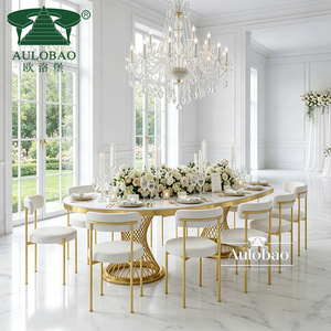 Elegant Events Furniture White Iron Metal Wedding <b>Party</b> Dining <b>Tables</b> and Chairs - Product Image 3