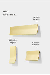 Zinc Alloy Cabinet Door Handle Modern Europe Simple Style Durable Furniture Drawer Handle for Kitchen Bedroom <b>Dresser</b> Wardrobe - Product Image 2