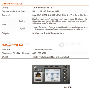 Vertiv Netsure 731a41 điều khiển m830b CHỈNH LƯU mô-đun 48V 12KW Viễn Thông hệ thống điện 200A nhúng điện p-ystem - Product Image 6