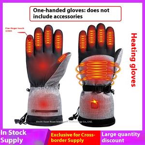 Guantes cálidos de invierno Tecnología de pantalla táctil Nylon Cross-Border Guantes de esquí con calefacción impermeables para ciclismo Snowboard Nueva calefacción - Product Image 2