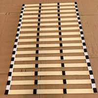 Sommier Queen Bunkie à lattes verticales, sans assemblage, recouvert de tissu, pour matelas hybride à mémoire de forme, support de lit plateforme