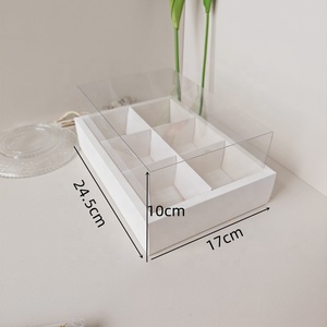 9 cửa sổ nhỏ đơn giản Hộp Bánh trắng mới nướng bao bì cho bánh muffin nhai kẹo cao su Sushi khoai tây chiên thức ăn trẻ em bọt ngọt - Product Image 4