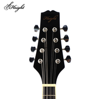 Solid Spruce Wood 6 Strings Mandolin Dark Violin Sunset Mini String Acoustic Mandolin with Bag