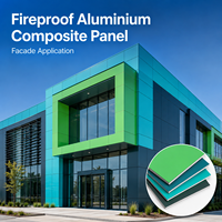 Panneau composite en aluminium ACP ACM résistant au feu, noir mat personnalisé, pour mur extérieur de villa