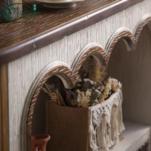 Vintage <b>Fireplace</b> Mantel With Shelf And Decorative Display For Living Room Or Entryway Classic Style A3033 - Product Image 3