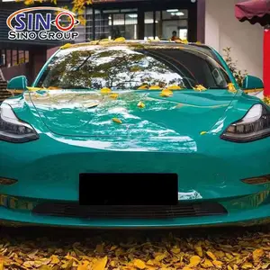 Hot Selling Factory Wholesale Super Bright Crystal Film Hell Green Self Adhesive Heat Resistant Wrap Car Eolling Flim