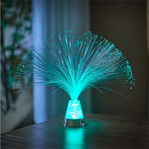 Romantic Love Ice Crystal Base fibra ottica LED Night Light lampada da tavolo decorativa san valentino Sweetheart Wife Gifts - Product Image 4