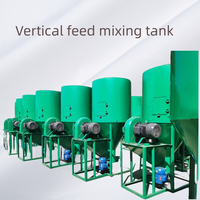 Machine de mélange d'aliments verticale Mélangeur d'aliments pour porcs poulets 1 tonne Prix de vente du Mozambique/Kenya