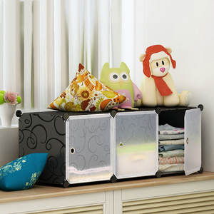 Armoire de rangement de jouets en plastique moderne simple avec séparateurs d'étagères pour une utilisation au sol bas dans le salon chambre <span class=keywords><strong>baie</strong></span> <span class=keywords><strong>vitrée</strong></span> balcon - Product Image 1