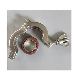 High Quality Fastener Clip Vacuum Pump Accessories Sanitary Iso Kf25 Stainless Steel Vacuum Hose Clamps Pipe Fitting