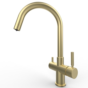 Robinet de cuisine à 3 voies en or brossé Wasserhahnhousehold Ro System <span class=keywords><strong>crea</strong></span> Robinet de cuisine à 3 voies - Product Image 1