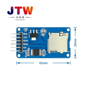 Módulo de Tarjeta Micro SD Jiatewei, Interfaz SPI, Lector y Escritor de Tarjetas TF con Chip de Cambio de Nivel - Product Image 2