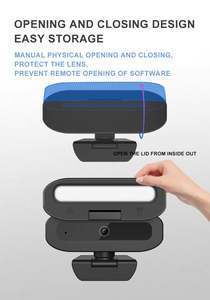 Webcam 4K UHD pour ordinateur portable avec 3 niveaux d'éclairage et microphone intégré pour le streaming en direct ou les conférences - Product Image 4