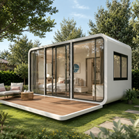 Casa Prefabricada Tipo Cabaña Space Apple, Cápsula de Lujo para Glamping, Casa Pequeña Móvil Prefabricada, Ensamblaje Rápido, Hotel Resort, Vacaciones