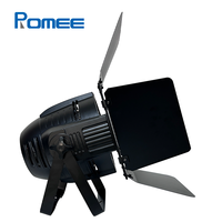 Lampu Panggung LED 2 in 1 4*50w Profesional WW/CW/WW+CW dengan Barndoor DMX512 untuk Konser Acara DJ