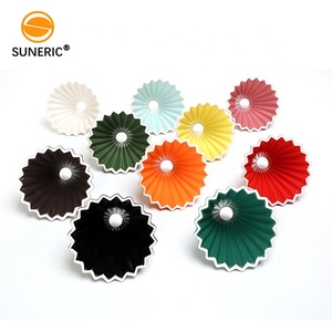 Hình nón Inline đổ trên gốm Origami cà phê nhỏ giọt tre chủ V hình dạng tay tái sử dụng thông minh lọc cà phê - Product Image 2