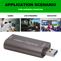 Carte de capture vidéo USB 3.0 4K, format MP4, enregistreurs vidéo en direct compatibles avec les jeux PS4, les DVD, les caméscopes et les appareils photo