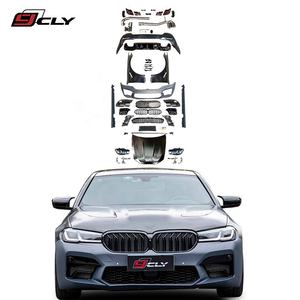 Parachoques de coche CLY para <span class=keywords><strong>BMW</strong></span> 5 Series F10 F18 actualización <span class=keywords><strong>2022</strong></span> G30 M5 kit de carrocería rejilla guardabarros falda lateral faros luces traseras - Product Image 1